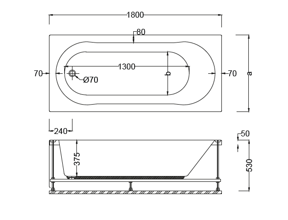 Dikdörtgen Küvetler Model CA120